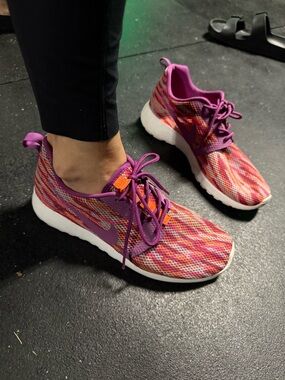 Nike Women's Purple & Multicolor Knit Running Shoes